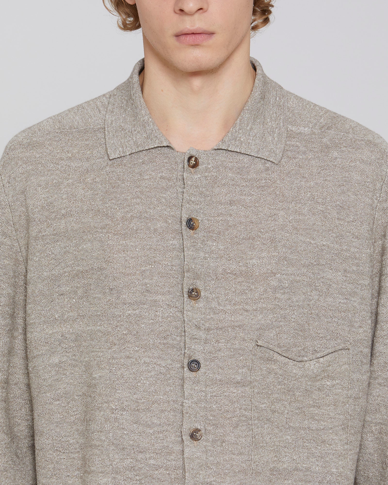 Overshirt Flower Sand