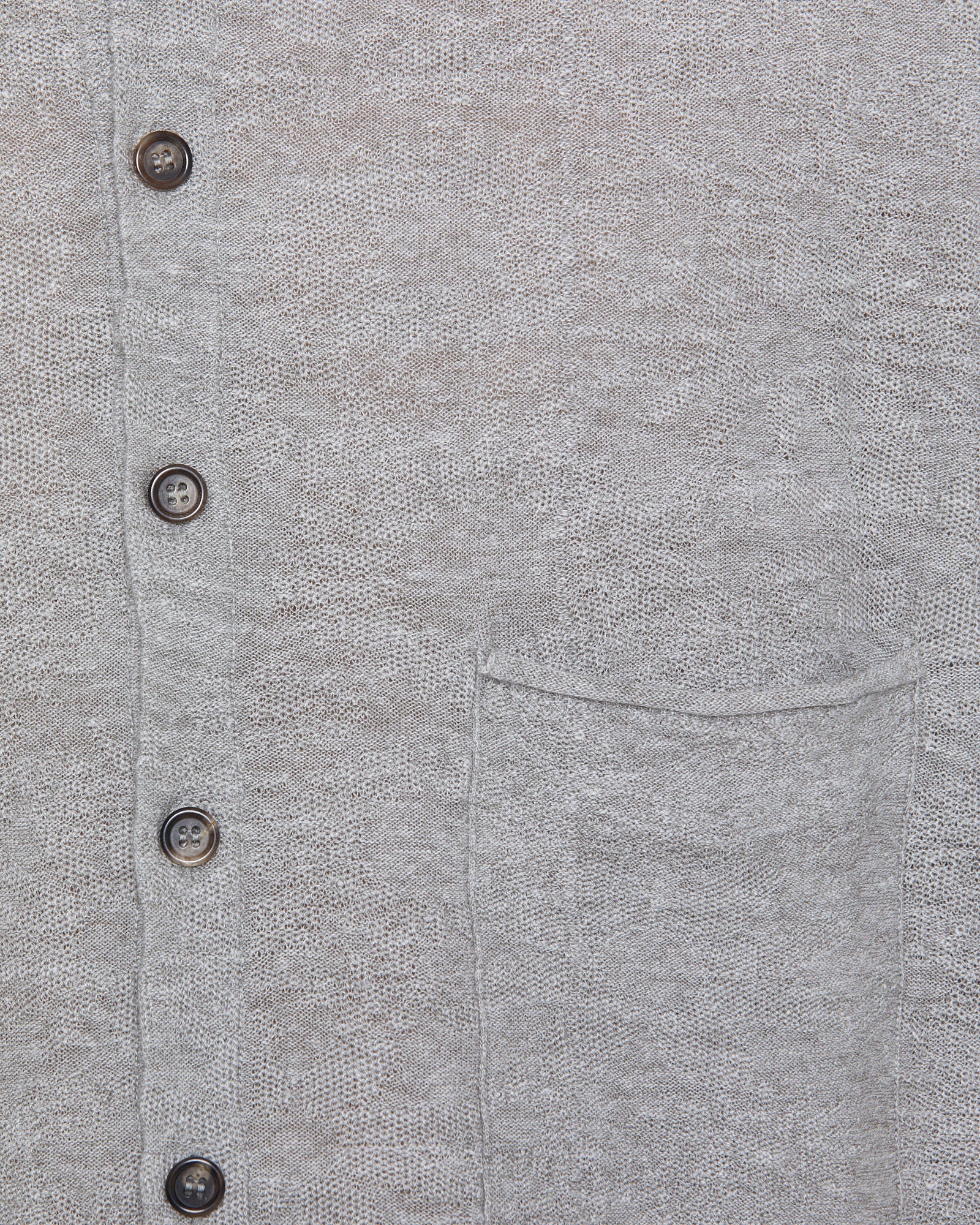 Shirt collar in knit fabric warm grey